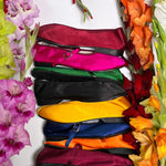 black satin pointed theatre slipper