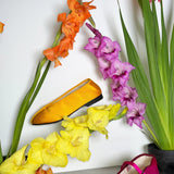 SATIN THEATRE SLIPPER IN YELLOW - 100% SILK SHOP