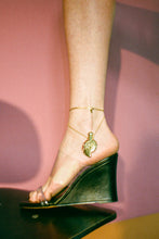 Load image into Gallery viewer, underwater relic spiral seashell brass medallion fragrance necklace