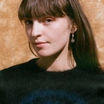 14k gold platinum plated brass hollow hoop earrings