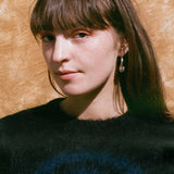 14k gold platinum plated brass hollow hoop earrings