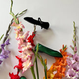 VELVET MARY JANE THEATRE SHOE IN BLACK LICORICE - 100% SILK SHOP