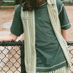 green stripe jersey pique sando vest