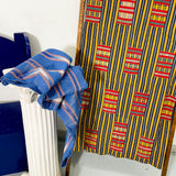 Primary coloured cotton handwoven ewe kente cloth