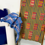 Primary coloured cotton handwoven ewe kente cloth