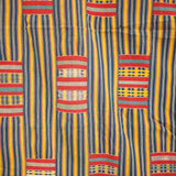 Primary coloured cotton handwoven ewe kente cloth
