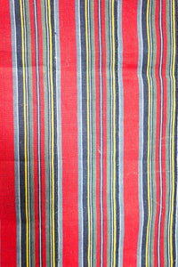 VINTAGE RED STRIPE COUNTRY CLOTH