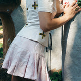 JULIET CORSET IN WHITE - 100% SILK