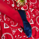 navy blue satin pointed theatre slipper