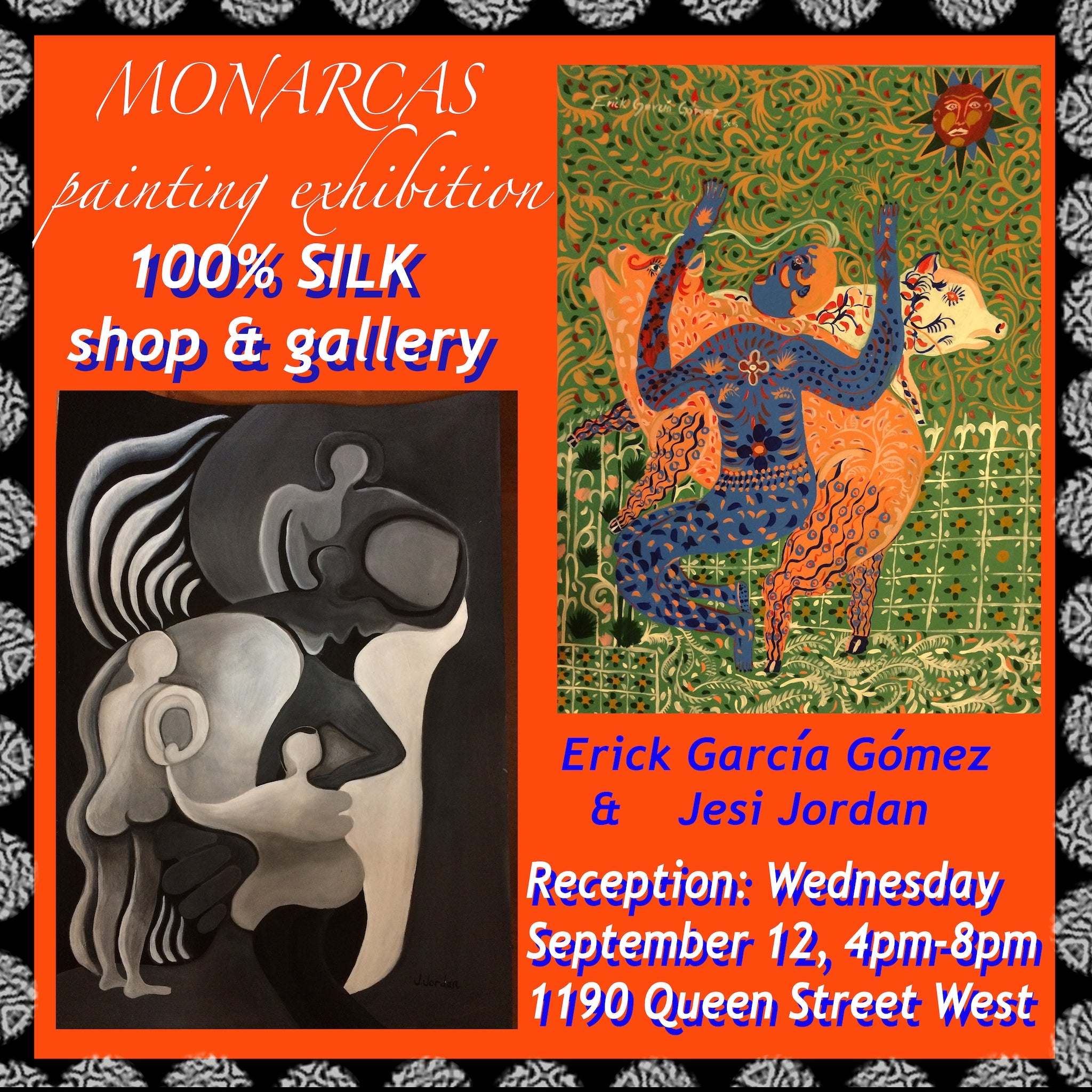 MONARCAS - paintings by Jesi Jordan and Erick Garcia