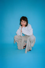 Load image into Gallery viewer, TICKLE CROP JACKET IN RICE - VeniceW