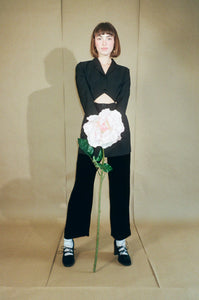 WOOL SUIT JACKET IN BLACK - J.Kim