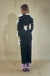 YIN-YANG DRESS IN BLACK - J.Kim