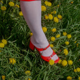 UNA SANDAL IN CARMINE CALF