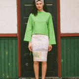 GIU GIU x 100% SILK NONNA TUBE SKIRT