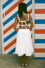 Load image into Gallery viewer, 1000 TASSELS DRESS IN WHITE COTTON
