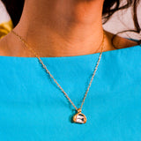 ABRIL NECKLACE IN GOLD/WHITE TOPAZ