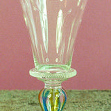WINE GLASS, ALEXANDRIA IN AMBER/BLUE