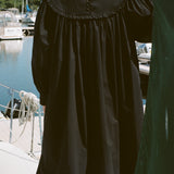 ASTRID DRESS WITH EMBROIDERY IN BLACK