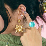 ASTRO EARRINGS IN GOLD