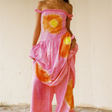 CHIRRI DRESS IN PINK DEDON TIE DYE