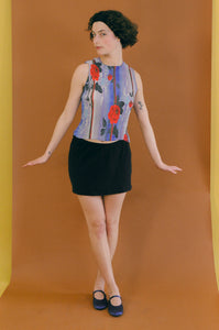 BARCELONA COTTON SKORT IN BLACK
