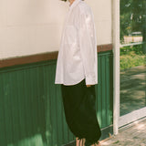 THE BIG BUTTON UP IN WHITE