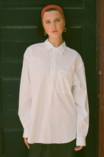 Load image into Gallery viewer, THE BIG BUTTON UP IN WHITE