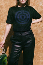 Load image into Gallery viewer, BRUSHED CIRCLE CROP TEE IN BLACK