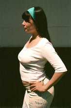 Load image into Gallery viewer, CELINE HALF-SLEEVE TOP IN WHITE