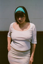 Load image into Gallery viewer, CELINE HALF-SLEEVE TOP IN WHITE