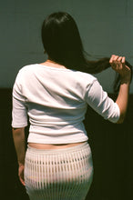 Load image into Gallery viewer, CELINE HALF-SLEEVE TOP IN WHITE