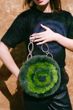 Load image into Gallery viewer, CIRCLE FUR BAG IN GREEN