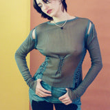 CORAIL NECKLACE IN HEMATITE/BLACK