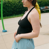 CORAZON HALTER TOP IN BLACK