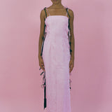 CORDES DRESS IN PINK AND BLACK
