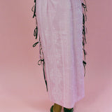 CORDES DRESS IN PINK AND BLACK