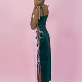 CORDES DRESS IN PINK AND BLACK