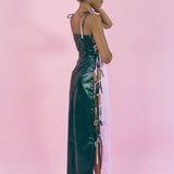 CORDES DRESS IN PINK AND BLACK