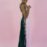 CORDES DRESS IN PINK AND BLACK