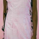 CORDES DRESS IN PINK AND BLACK