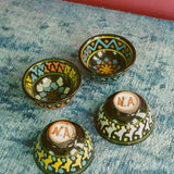 GIJDUVAN CUP IN MORAK, SMALL WITH DOTS TRIM