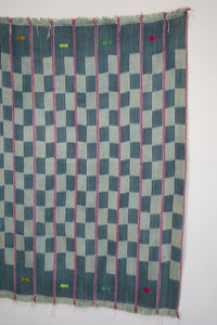 VINTAGE BAOULÉ IN INDIGO WITH PINK STRIPE