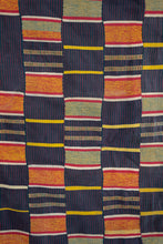 Load image into Gallery viewer, VINTAGE EWE KENTE IN NAVY/RED PINSTRIPE