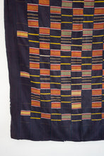 Load image into Gallery viewer, VINTAGE EWE KENTE IN NAVY/RED PINSTRIPE