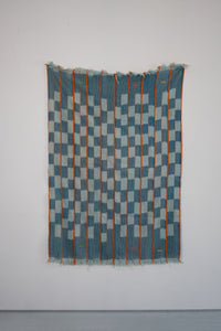 VINTAGE BAOULÉ IN INDIGO WITH ORANGE STRIPE