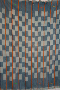 VINTAGE BAOULÉ IN INDIGO WITH ORANGE STRIPE