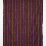 VINTAGE ASO OKE IN PURPLE WITH GREEN STRIPE
