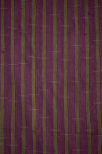VINTAGE ASO OKE IN PURPLE WITH GREEN STRIPE