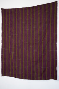 VINTAGE ASO OKE IN PURPLE WITH GREEN STRIPE